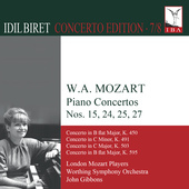 Album artwork for W.A. Mozart: Piano Concertos Nos. 15, 24, 25 & 27