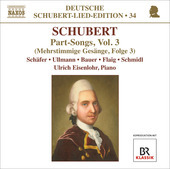 Album artwork for Schubert: Part-Songs vol. 3