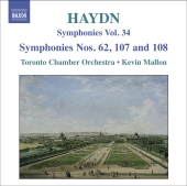 Album artwork for Haydn: Symphonies Vol. 34 (62, 107, 108) (Mallon)