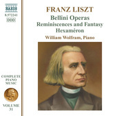 Album artwork for Liszt Piano Edition Vol.31: Bellini Transcriptions
