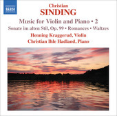 Album artwork for Christian Sinding: Music for Violin and Piano vol.