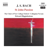 Album artwork for BACH : ST. JOHN PASSION