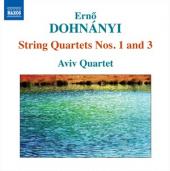 Album artwork for Dohnanyi: String Quartets 1 & 3 / Aviv Quartet