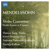 Album artwork for Mendelssohn: Violin Concertos, Sonata in F minor