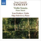 Album artwork for Taneyev:  Violin Sonata, Music for Piano