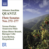Album artwork for Quantz: Flute Sonatas nos. 272-277