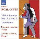 Album artwork for Roslavets: VIOLIN SONATAS NOS 1, 4 AND 6