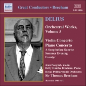 Album artwork for Delius: Orchestral Works Vol. 5 (Beecham)