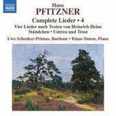 Album artwork for Pfitzner: Complete Lieder, Vol. 4