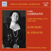 Album artwork for LOTTE LEHMANN: LIEDER RECORDINGS, VOLUME 5