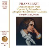 Album artwork for LISZT: TRANSCRIPTIONS FROM OPERAS BY MEYERBEER