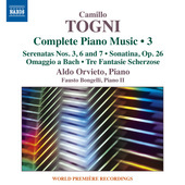 Album artwork for Togni: Complete Piano Music, Vol. 3