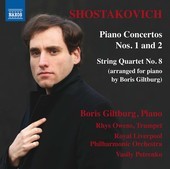 Album artwork for Shostakovich: Piano Concertos Nos. 1 & 2 / Giltbur