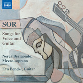 Album artwork for Sor: Songs for Voice and Guitar