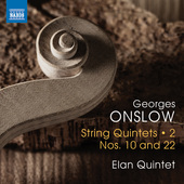 Album artwork for Onslow: String Quintets, Vol. 2 – Nos. 10 & 22