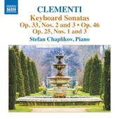 Album artwork for Clementi: Keyboard Sonatas, Opp. 25, 33 & 46
