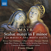 Album artwork for Mayr: Stabat mater in F Minor, Eja mater in F Majo