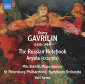 Album artwork for Gavrilin: The Russian Notebook - Anyuta (excerpts)
