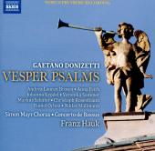 Album artwork for Donizetti: Vesper Psalms