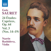 Album artwork for Sauret: 24 Études Caprices, Vol. 3