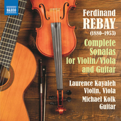 Album artwork for Rebay: Complete Sonatas for Violin / Viola & Guita