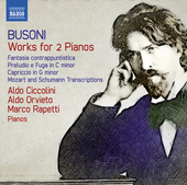 Album artwork for Ferruccio Busoni: Werke für 2 Klaviere