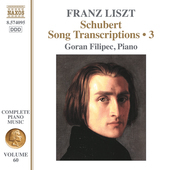 Album artwork for Liszt: Schubert Songs Transcriptions, Vol. 3