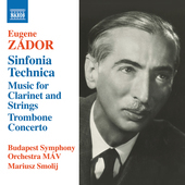 Album artwork for Zádor:  Sinfonia Technica - Music for Clarinet an