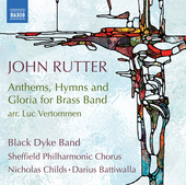 Album artwork for Rutter: Anthems, Hymns and Gloria for Brass Band