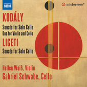 Album artwork for Kodály: Sonata for Solo Cello - Duo for Violin &