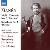 Album artwork for Manén: Violin Concerto No. 3, 'Ibérico'- Symphon