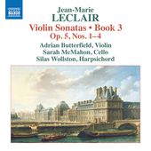 Album artwork for Leclair: Violin Sonatas, Op. 5, Nos. 1-4