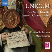 Album artwork for Unicum - New Songs from the Leuven Chansonnier