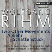 Album artwork for Rihm: 2 Other Movements, Abkehr & Schattenstück