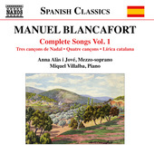 Album artwork for Blancafort: Complete Songs, Vol. 1