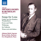 Album artwork for Albrecht Mendelssohn: Songs for Lena