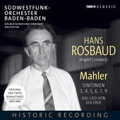 Album artwork for Mahler: Symphonies Nos. 1, 4, 5-7 & 9 - Das Lied v