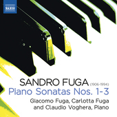 Album artwork for Sandro Fuga: Piano Sonatas Nos. 1-3