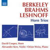 Album artwork for Berkeley - Brahms - Leshnoff: Horn Trios
