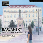 Album artwork for Barjansky: Complete Piano Works, Vol. 2