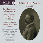 Album artwork for Elgar from America, Vol. 3