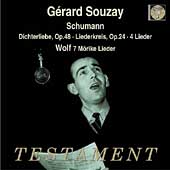 Album artwork for GERARD SOUZAY SINGS SCHUMANN & WOLF