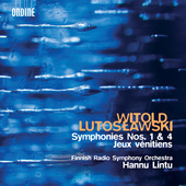 Album artwork for Lutoslawski: Symphonies Nos. 1 and 4 & Jeux vénit