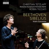Album artwork for Beethoven & Sibelius: Violin Concertos / Tetzlaff