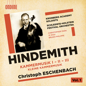 Album artwork for Hindemith: Kammermusik Nos. 1-3