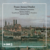 Album artwork for Dimmler: Clarinet Concertos