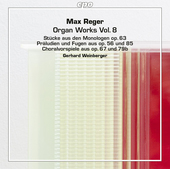 Album artwork for Reger: Organ Works, Vol. 8