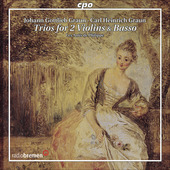 Album artwork for J.G. & C.H. Graun: Trios for Two Violins and Bass