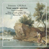 Album artwork for Veni sancte spiritus /  Telemann & CPE Bach