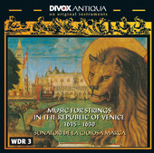 Album artwork for MUSIC FOR STRINGS IN THE REPUBLIC OF VENICE 1615-1
